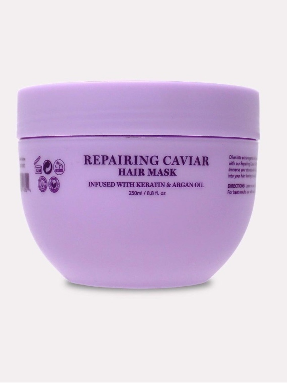 Repairing Caviar Hair Mask with Keratin & Argan Oil - Lavender